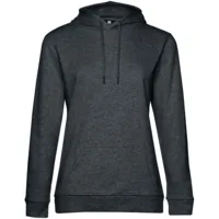 Толстовка с капюшоном женская Hoodie, серый меланж (антрацит), размер L фото 2