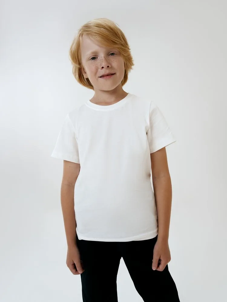 Футболка детская T-Bolka Kids, белая (теплый оттенок), 14 лет фото 8