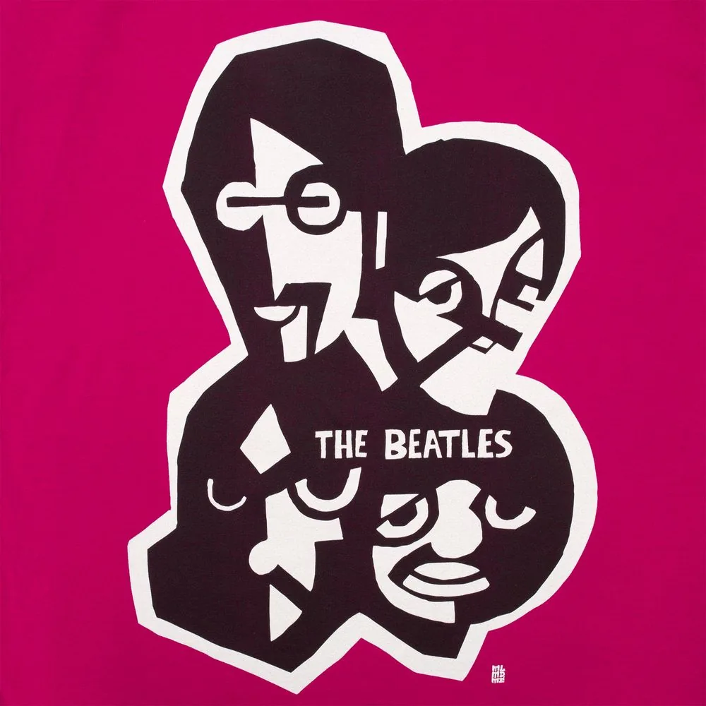 Футболка женская «Меламед. The Beatles», ярко-розовая (фуксия), размер XL фото 4
