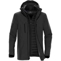 Куртка-трансформер мужская Matrix серая с черным, размер 3XL фото 2