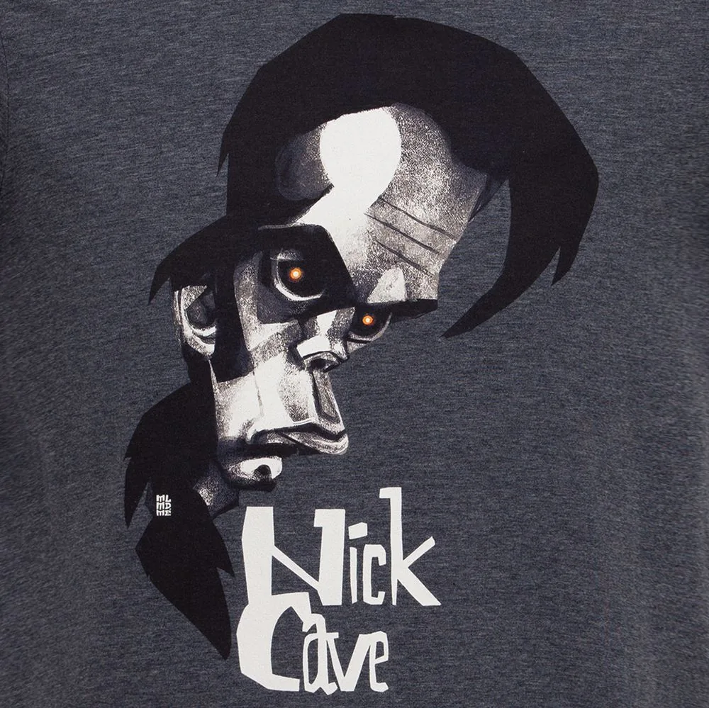 Футболка «Меламед. Nick Cave», темно-синий меланж, размер M фото 4