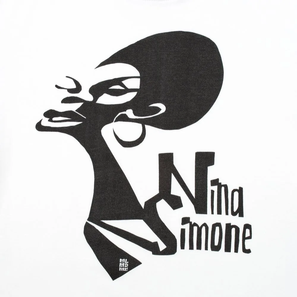 Футболка женская «Меламед. Nina Simone», белая, размер XL фото 4