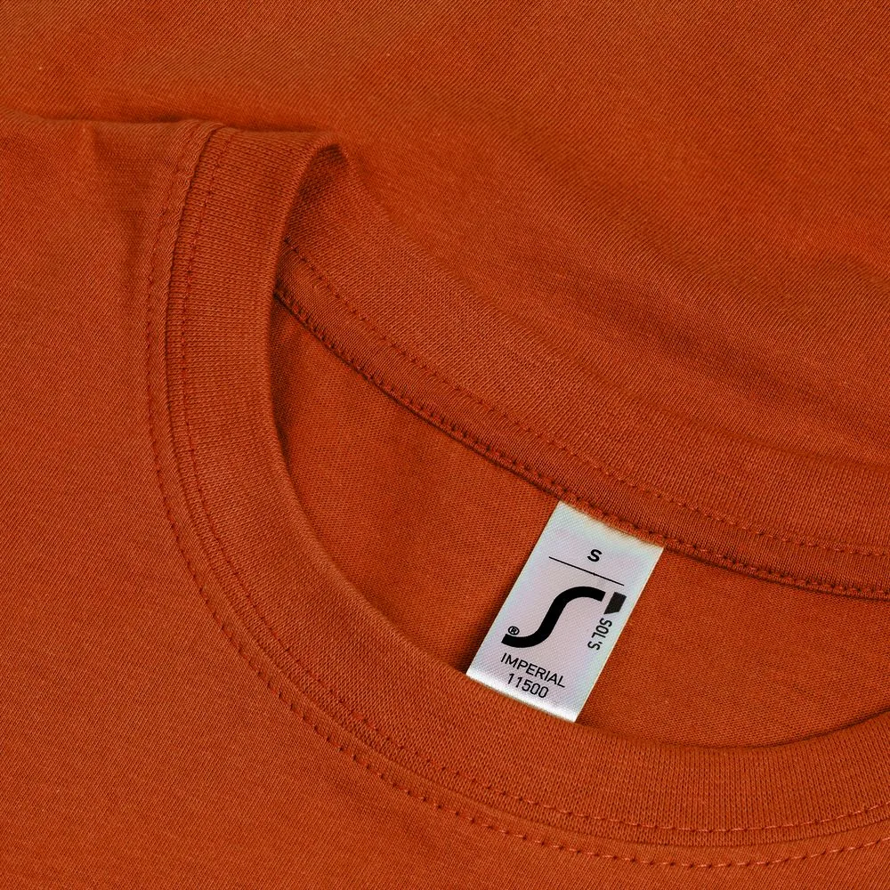 Футболка Imperial 190, коричневая (терракотовая), размер 3XL фото 4