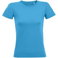 Футболка женская Regent Fit Women, ярко-бирюзовая, размер M фото 2