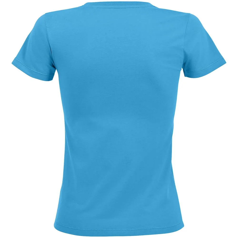 Футболка женская Regent Fit Women, ярко-бирюзовая, размер M фото 3