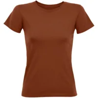 Футболка женская Regent Fit Women, коричневая (терракотовая), размер XXL фото 2