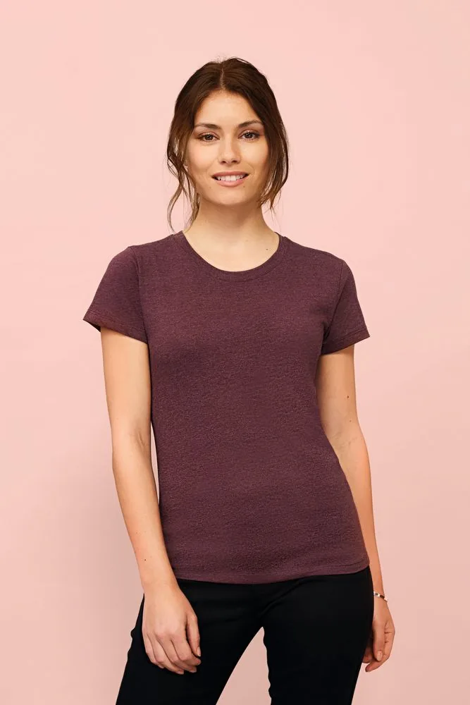 Футболка женская Regent Fit Women, коричневая (терракотовая), размер XXL фото 5
