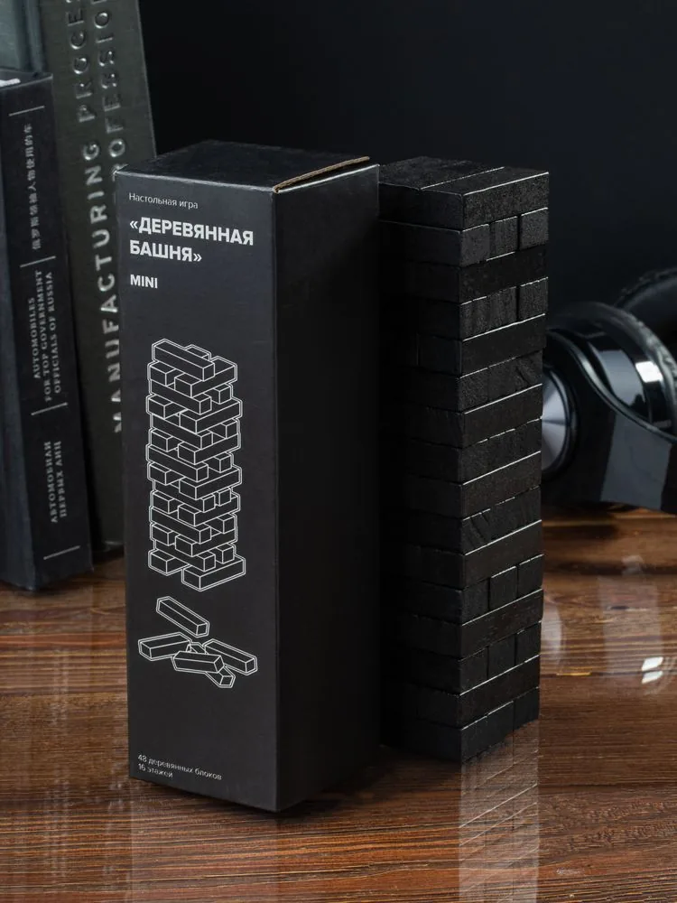 Игра «Деревянная башня мини», черная фото 7