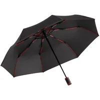 Зонт складной AOC Mini с цветными спицами, красный фото 2