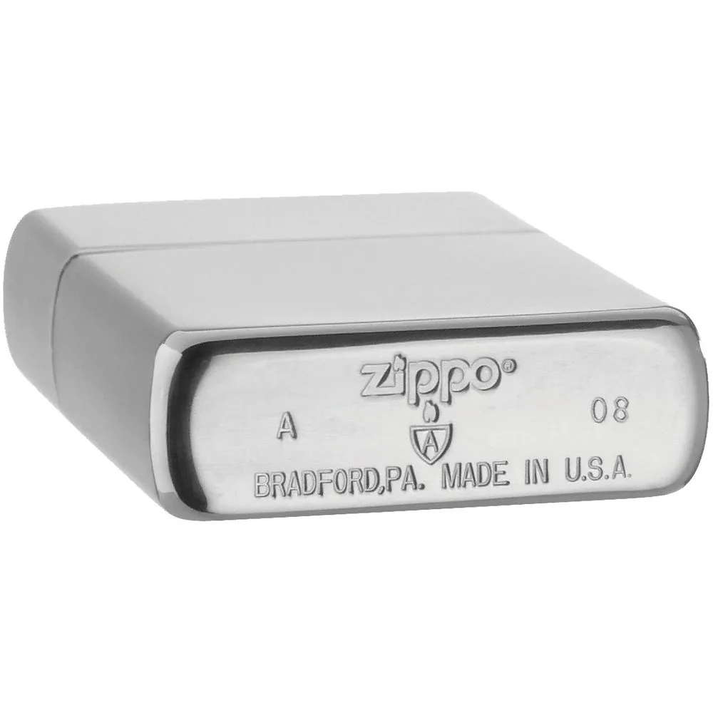 Зажигалка Zippo Armor Brushed, матовая серебристая фото 4