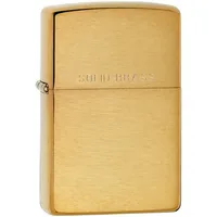 Зажигалка Zippo Classic Brushed, золотистая фото 2
