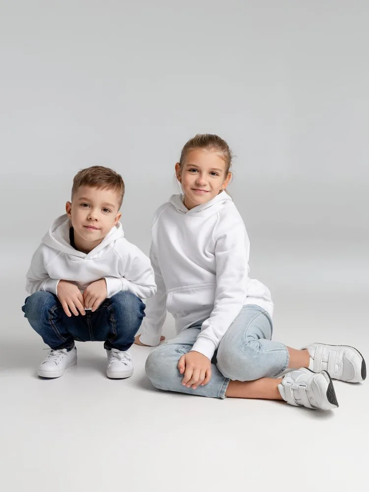 Толстовка детская Stellar Kids, белая, на рост 118-128 см (8 лет) фото 12