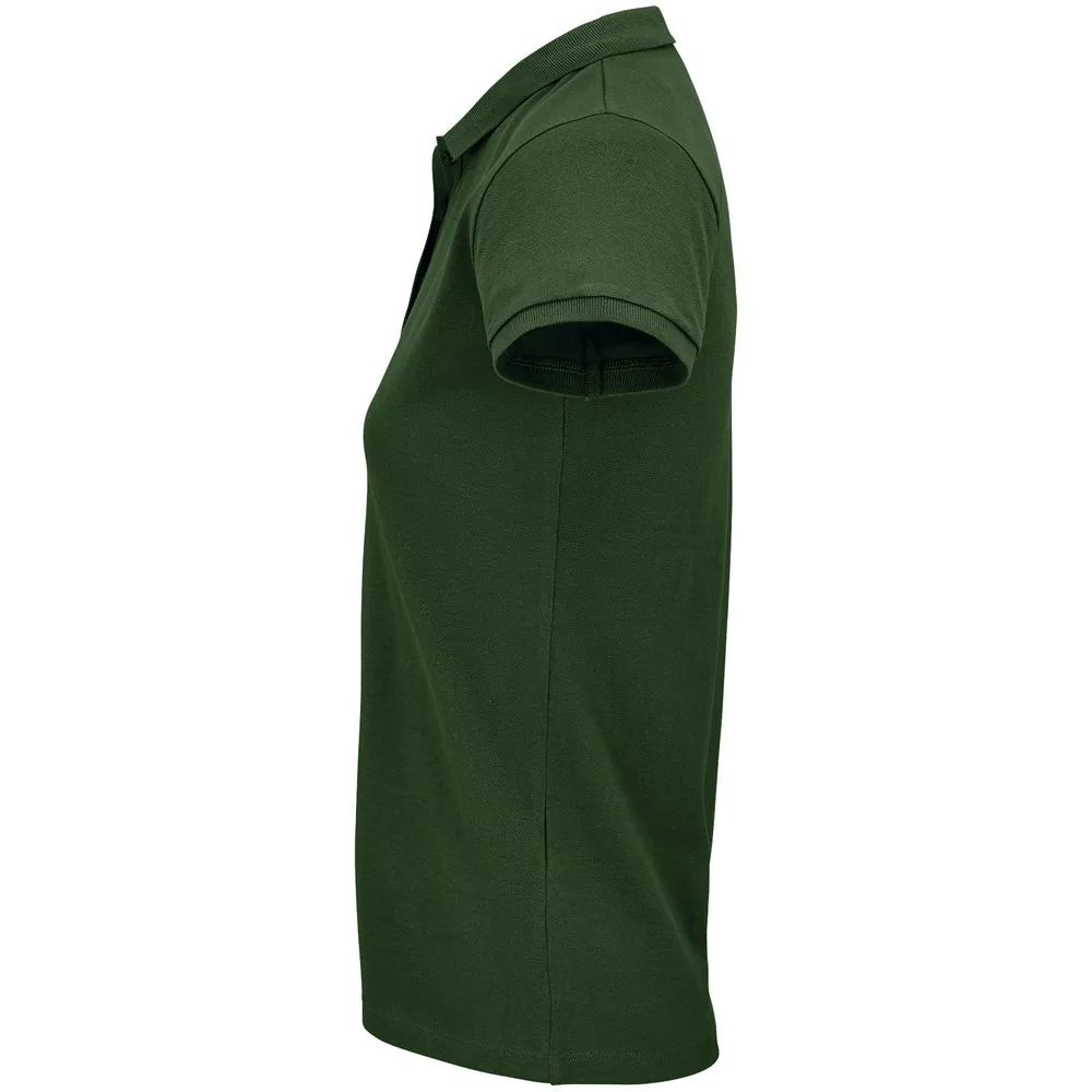 Рубашка поло женская Planet Women, темно-зеленая, размер M фото 4
