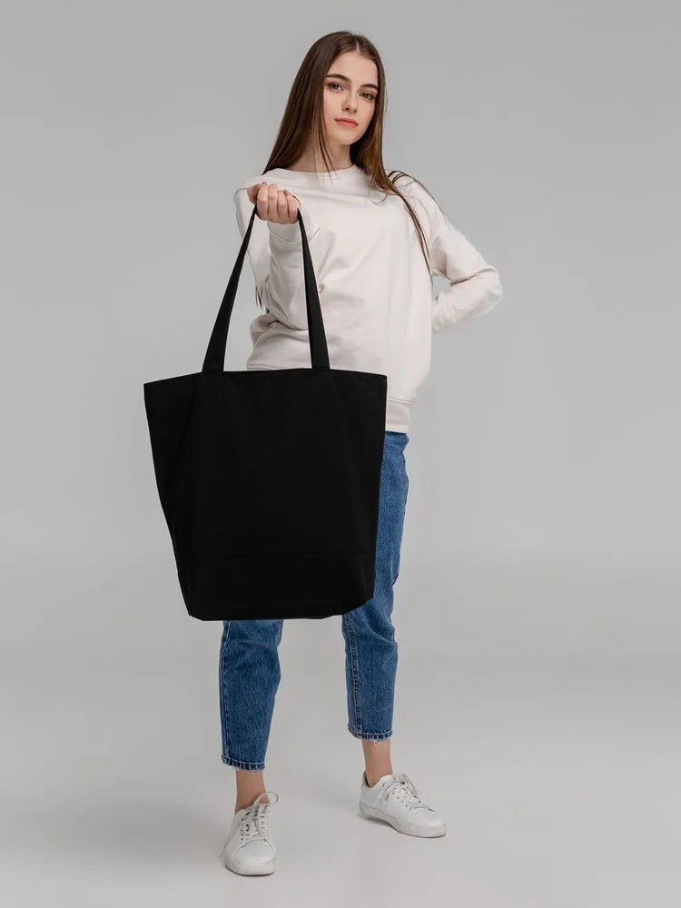 Сумка для покупок на молнии Shopaholic Zip, черная фото 10
