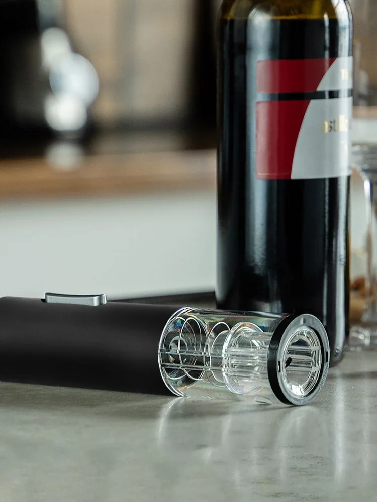 Электрический штопор с ножом для фольги Wine Diesel, черный фото 10