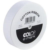 Лента Colop E-mark 25, белая фото 2