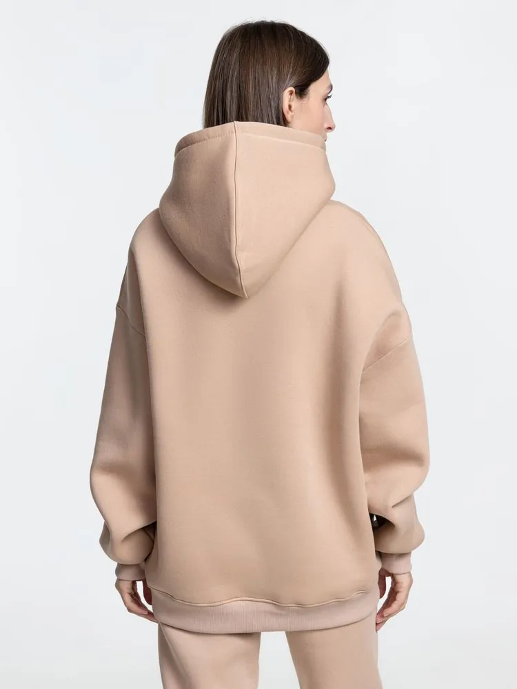 Худи Kulonga Oversize, бежевое, размер XS/S фото 8