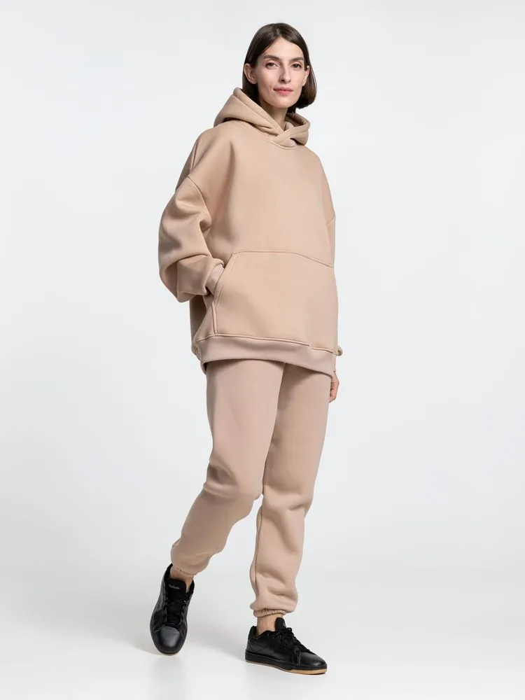 Худи Kulonga Oversize, бежевое, размер XS/S фото 10