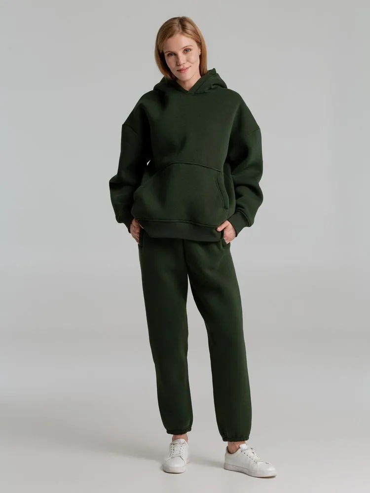 Худи Kulonga Oversize, темно-зеленый хаки, размер XS/S фото 14
