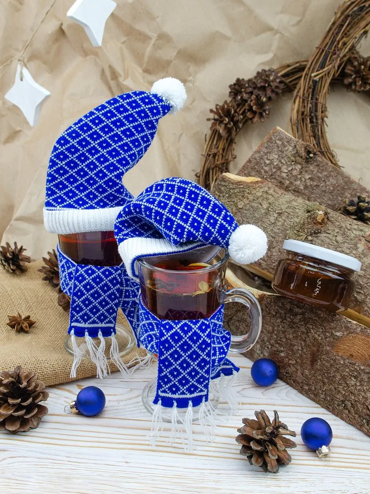Шапочка на игрушку Dress Cup, синяя фото 4