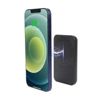 Магнитный беспроводной аккумулятор Magback 5000 мАч, черный фото 2