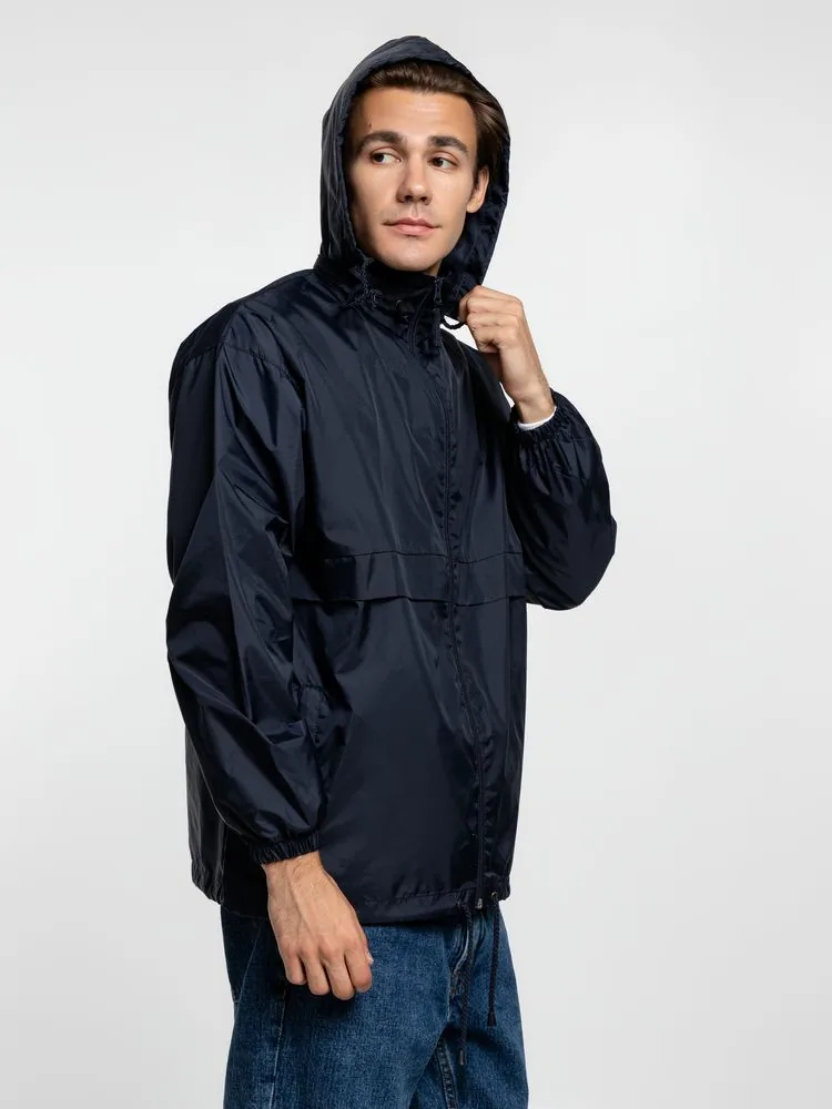 Ветровка из нейлона Surf 210 темно-синяя (navy), размер XL фото 10