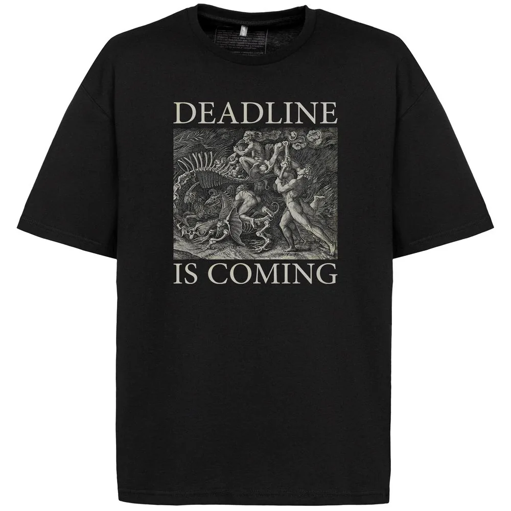Футболка оверсайз Deadline, черная, размер XL/XXL фото 4