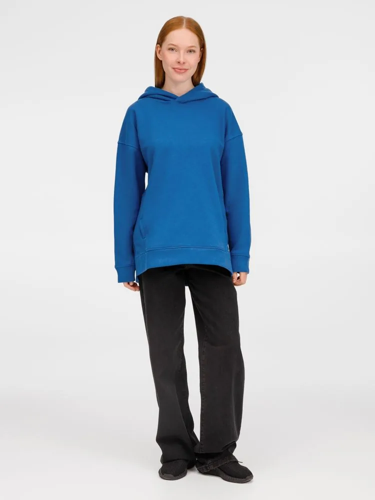 Худи оверсайз унисекс Tolla, синее (джинс), размер XS/S фото 12
