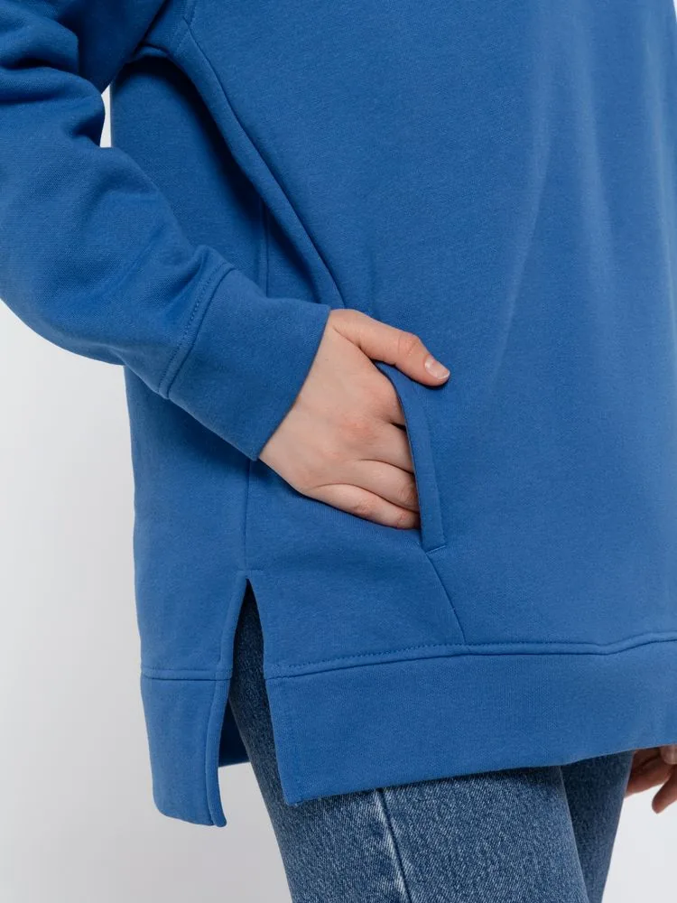Худи оверсайз унисекс Tolla, синее (джинс), размер XL/2XL фото 11