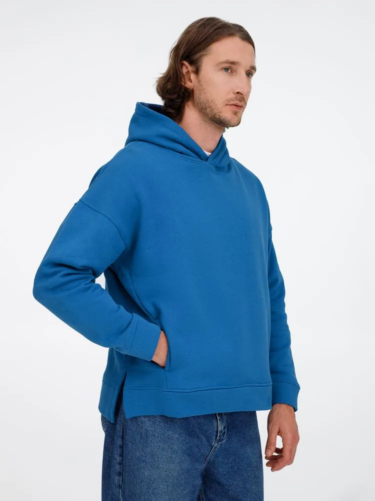 Худи оверсайз унисекс Tolla, синее (джинс), размер XL/2XL фото 14