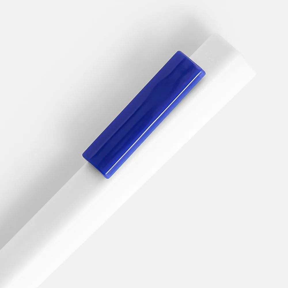 Ручка шариковая Swiper SQ, белая с синим фото 4