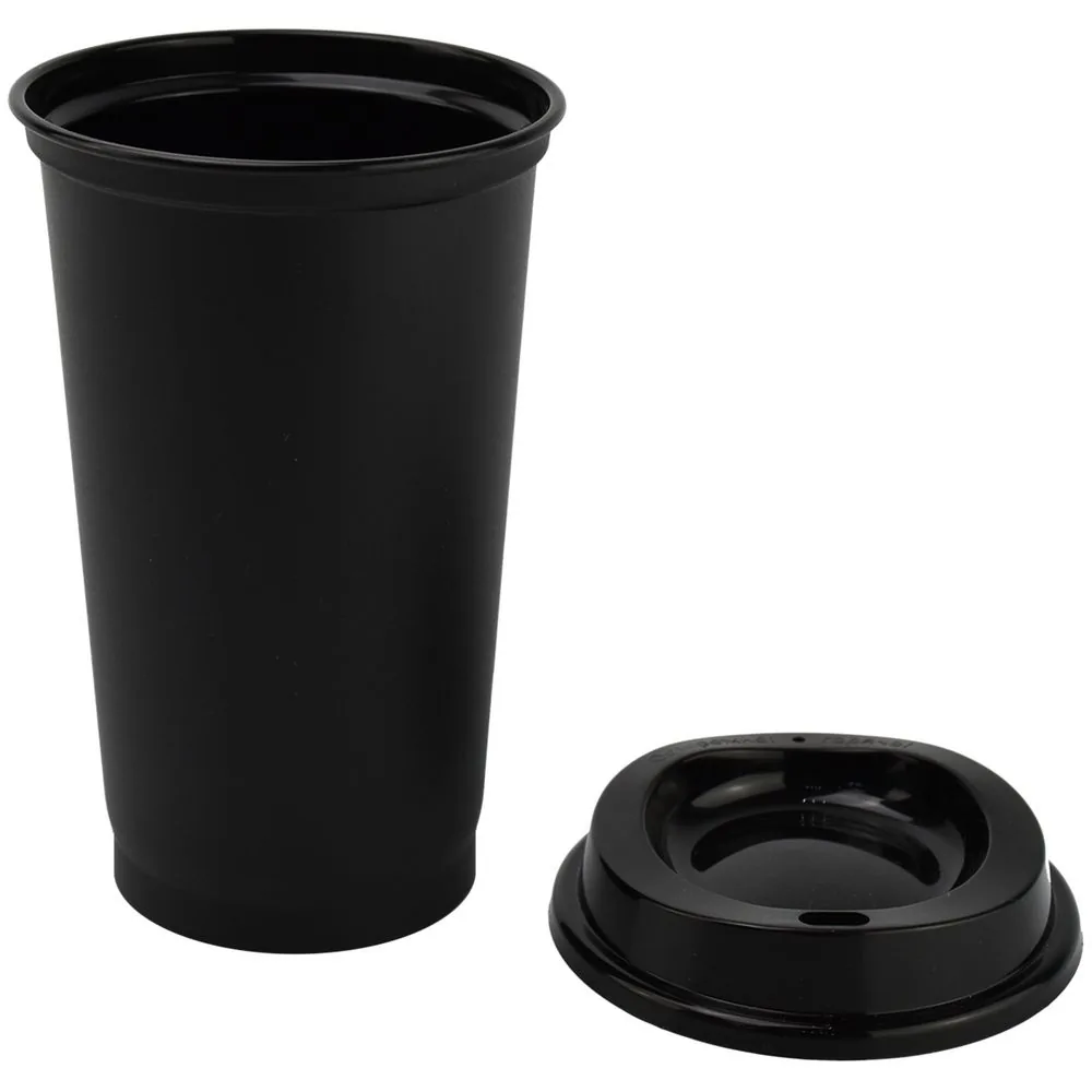 Стакан с крышкой Color Cap Black, черный фото 3