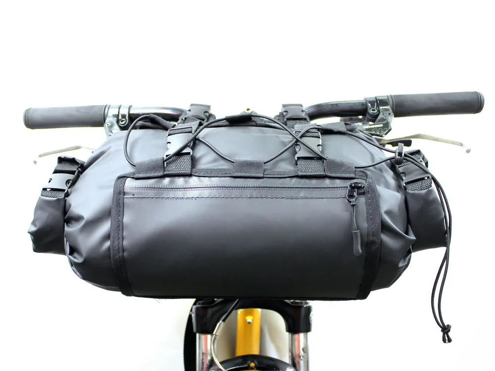 Сумка на руль BikePacking 12, черная фото 7