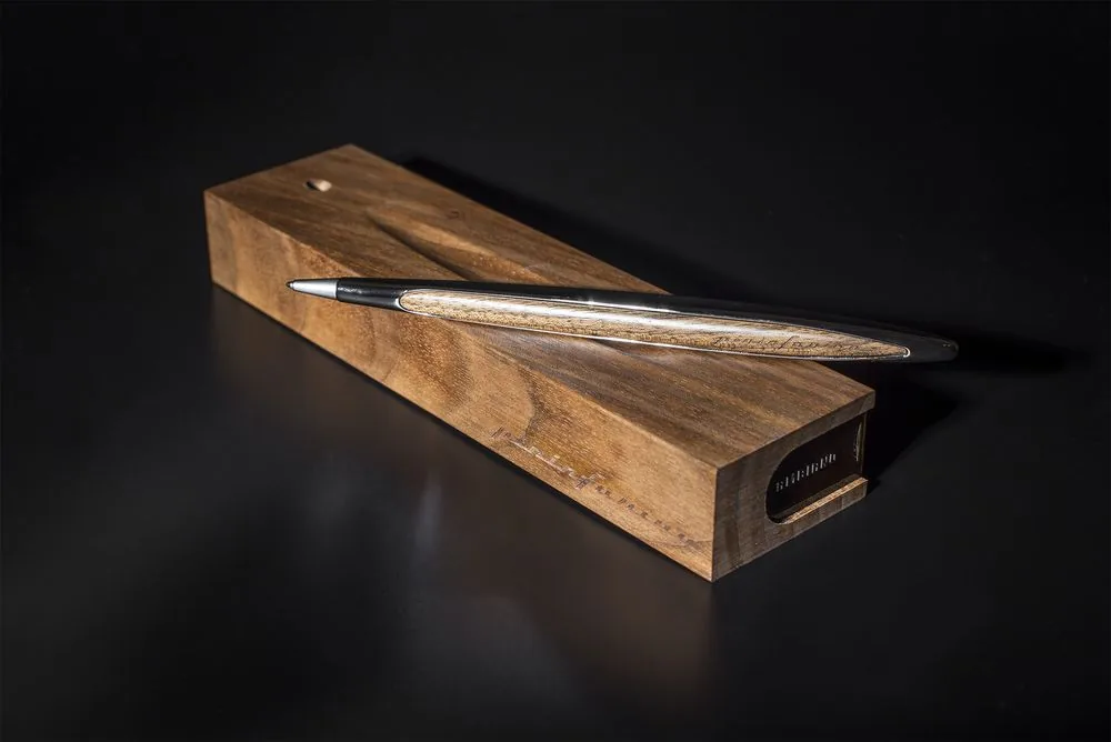 Шариковая ручка Cambiano Shiny Chrome Walnut фото 7
