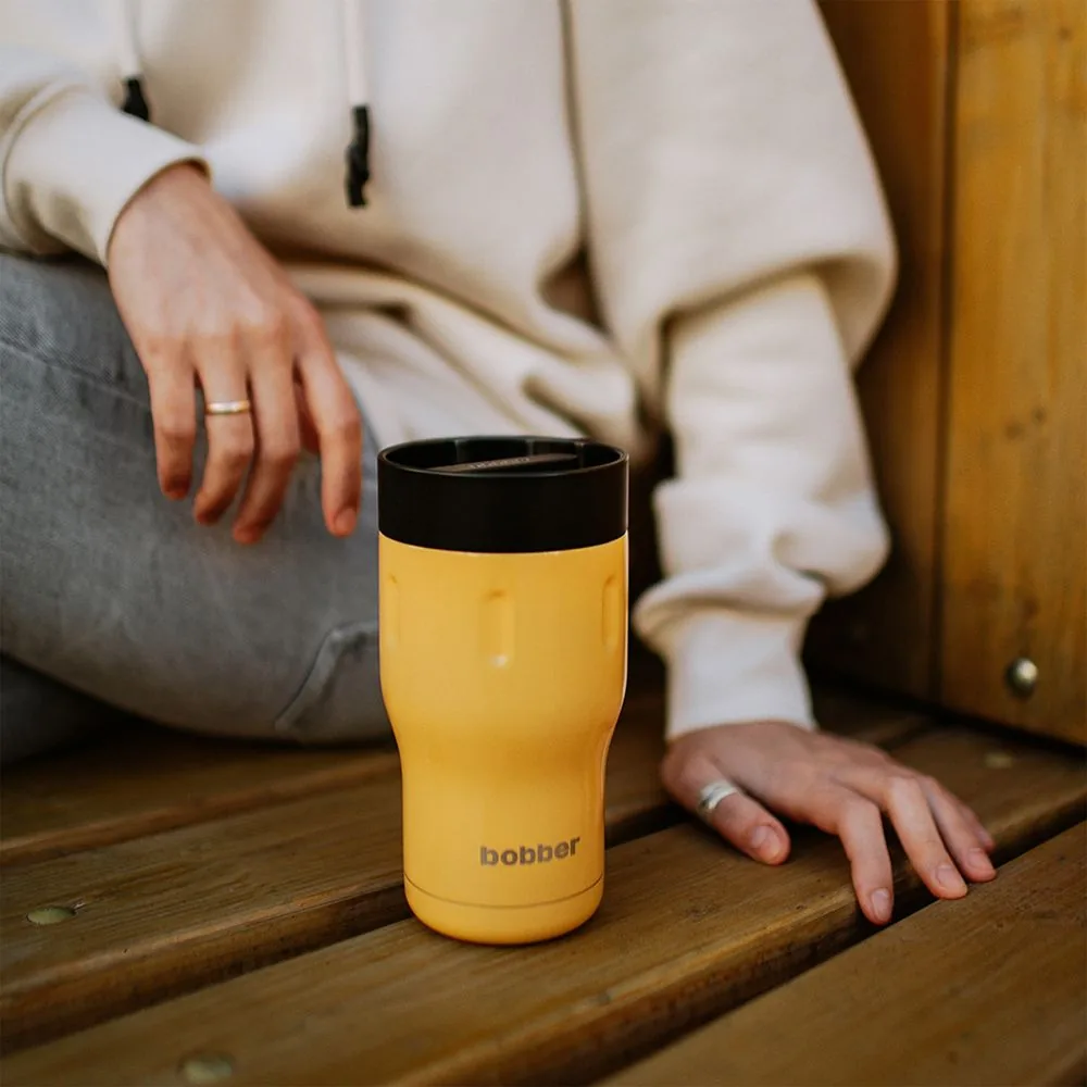 Термостакан Tumbler 350, вакуумный, оранжевый фото 8