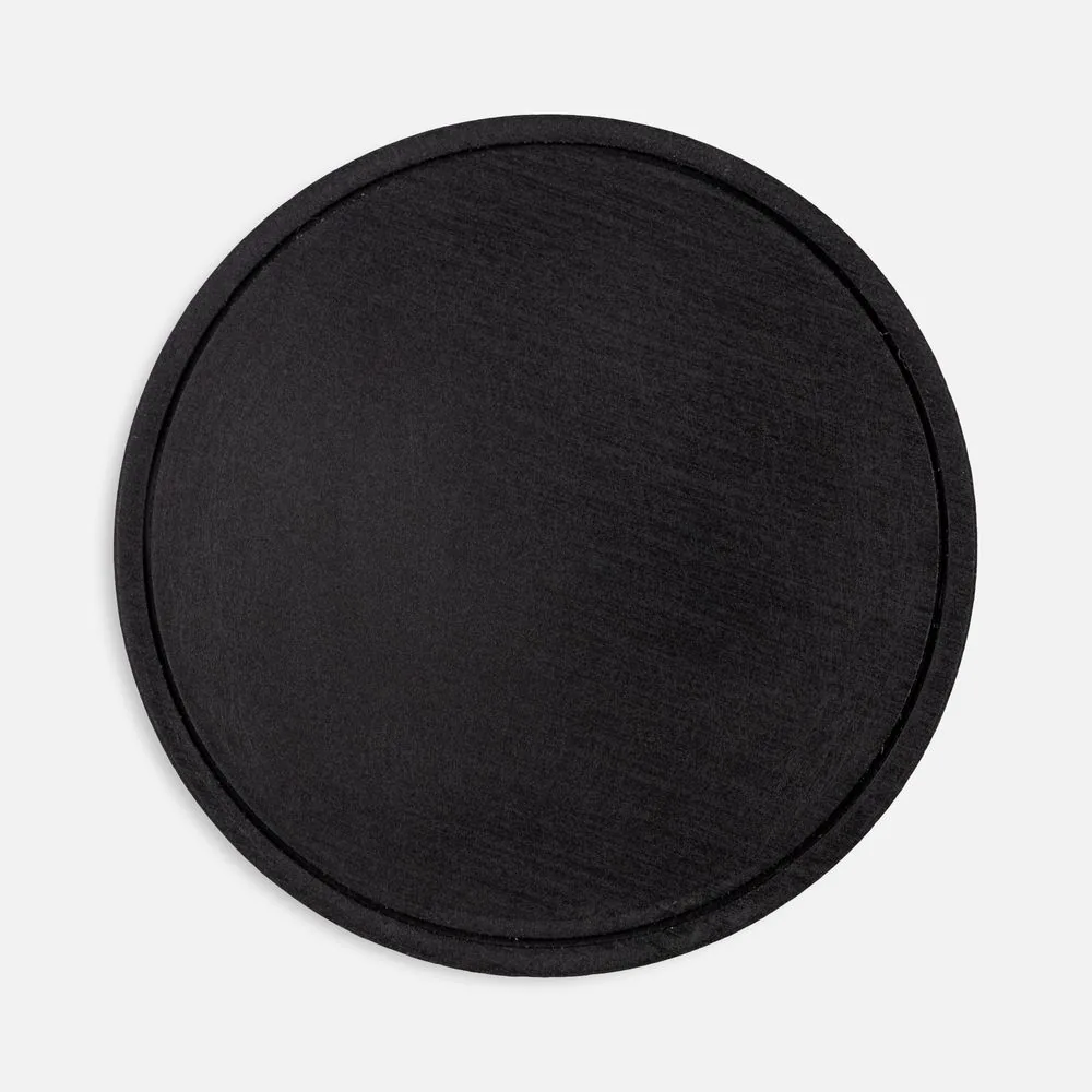 Лейбл из ПВХ Dzeta Round, L, черный