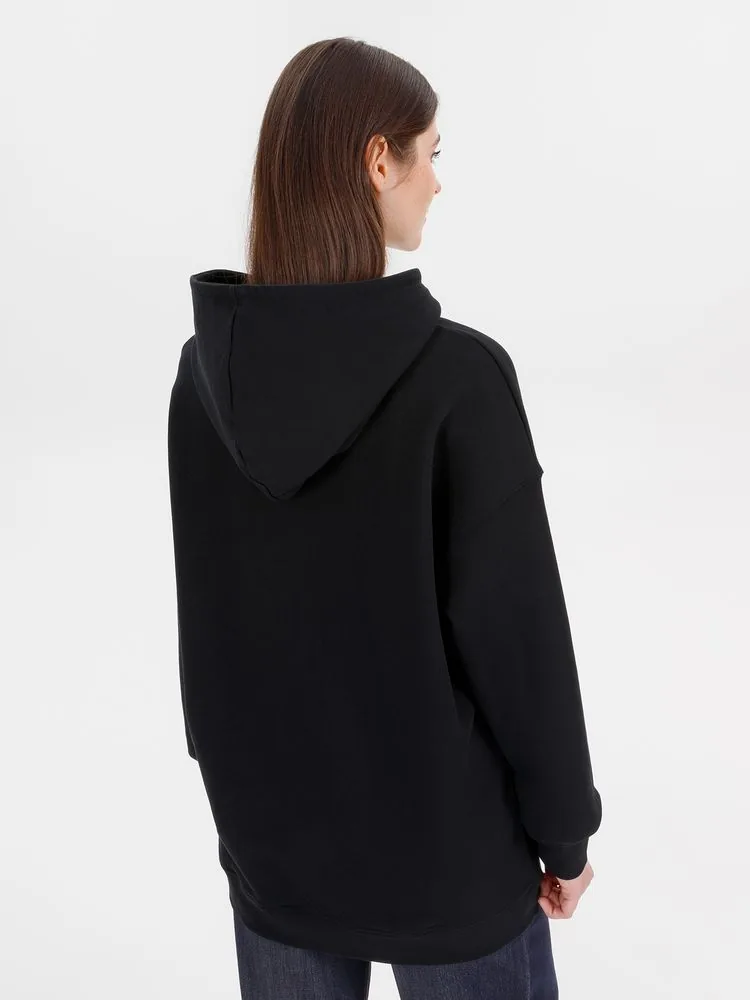 Худи оверсайз унисекс Outshine, черное, размер XL/2XL фото 12