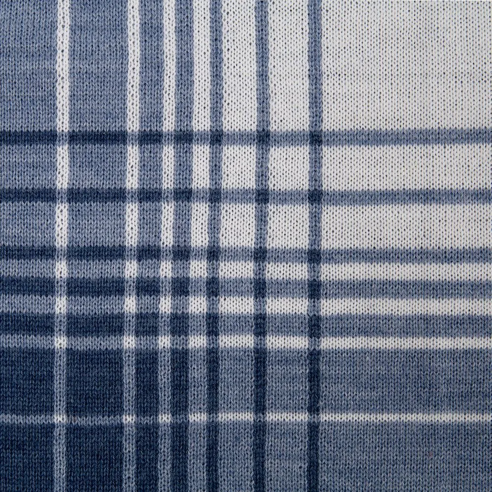 Плед Duotone, синий с белым фото 7