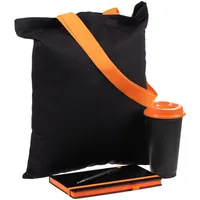 Набор Velours Bag, черный с оранжевым фото 2
