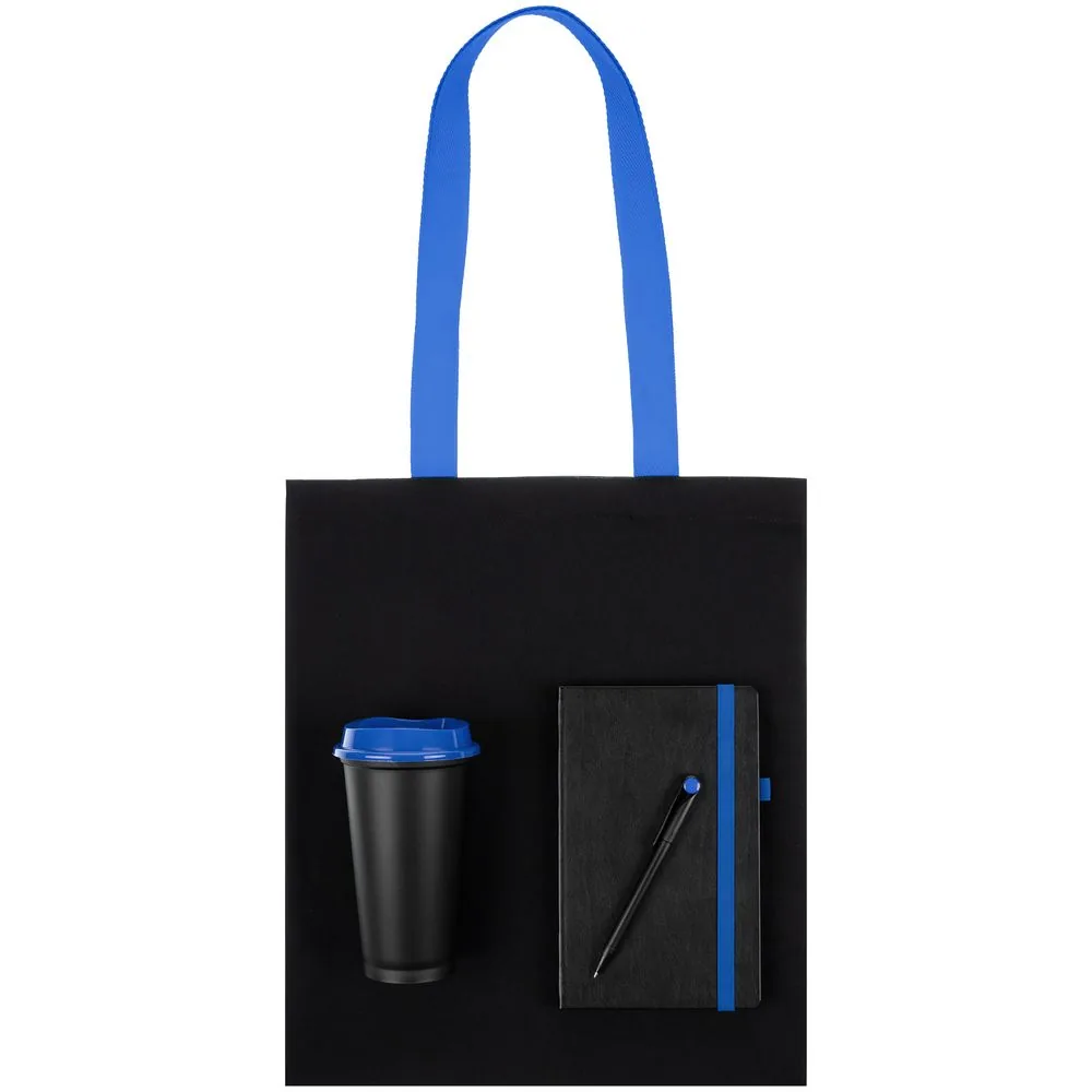 Набор Velours Bag, черный с синим фото 3