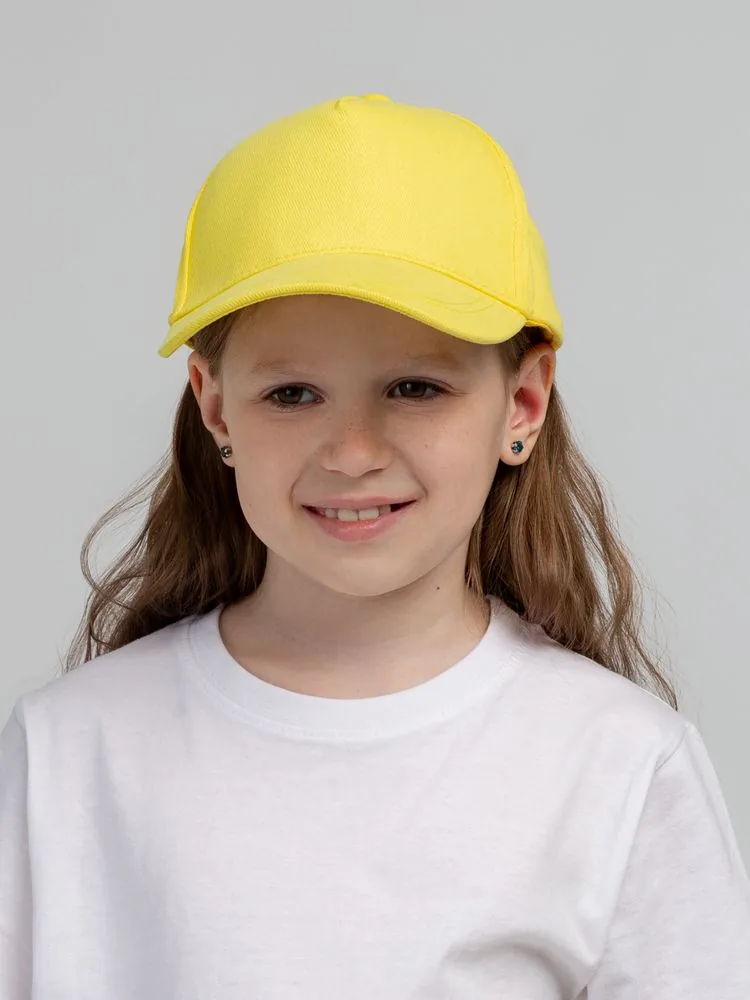 Бейсболка детская Standard Kids, желтая фото 5