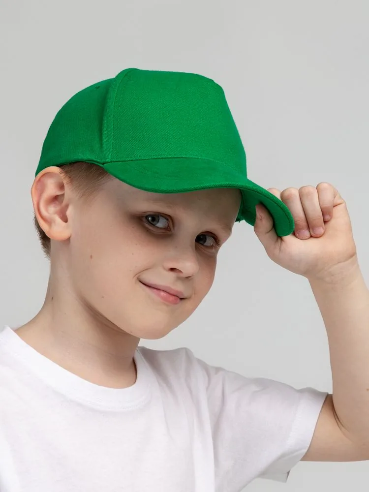 Бейсболка детская Standard Kids, зеленая фото 8