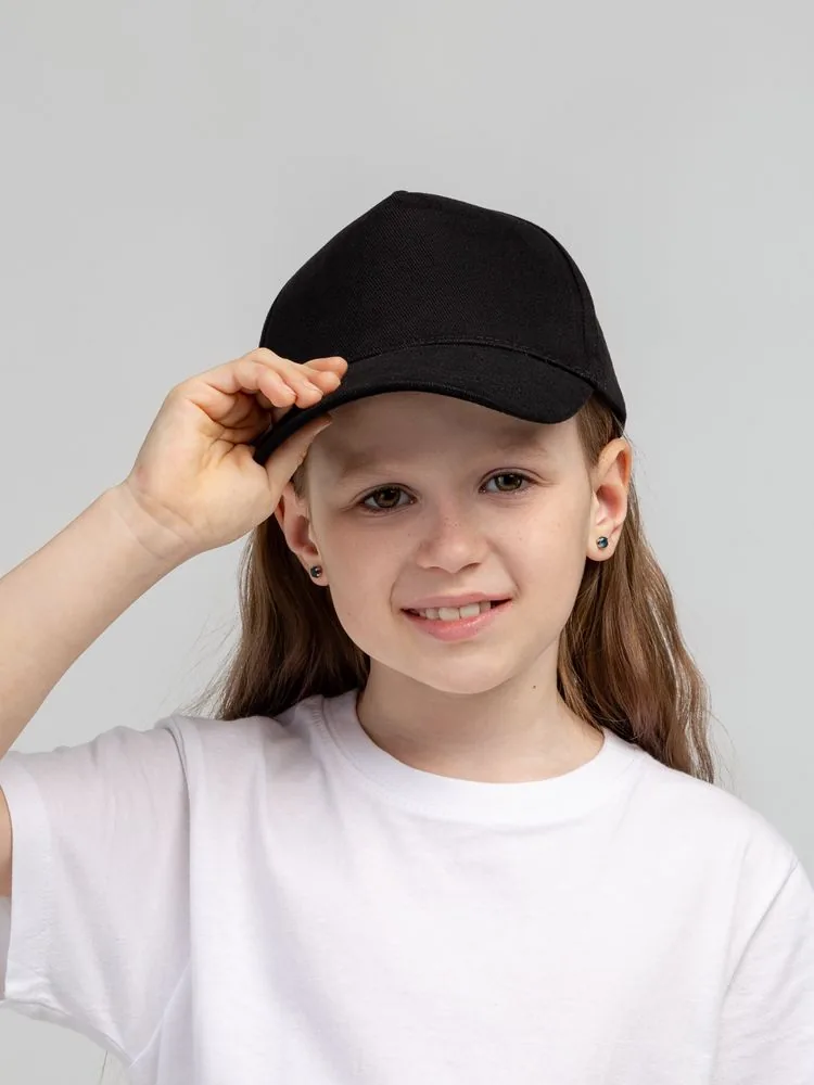 Бейсболка детская Standard Kids, черная фото 5