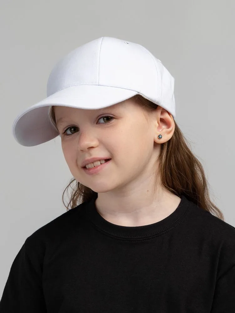 Бейсболка детская Capture Kids, белая фото 5