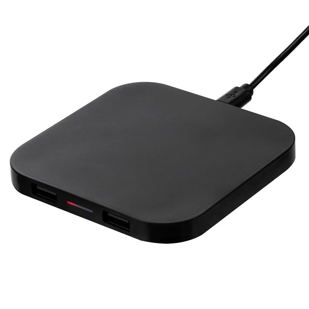 Беспроводное зарядное устройство Interra Plus, черное фото 5