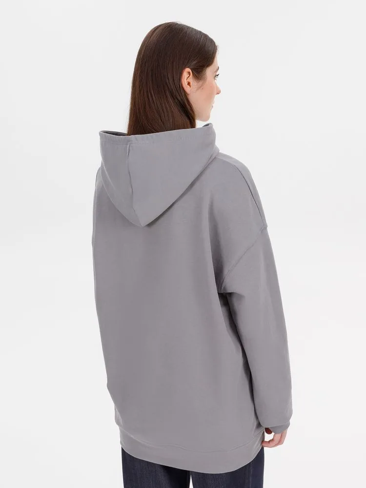 Худи оверсайз унисекс Outshine, серое, размер XL/2XL фото 8