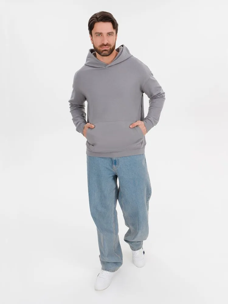 Худи оверсайз унисекс Outshine, серое, размер XL/2XL фото 13