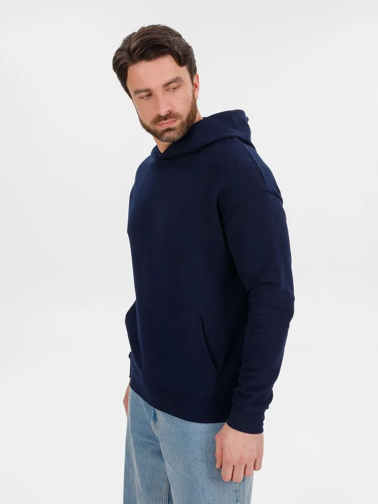 Худи оверсайз унисекс Outshine, темно-синее, размер XL/2XL фото 7