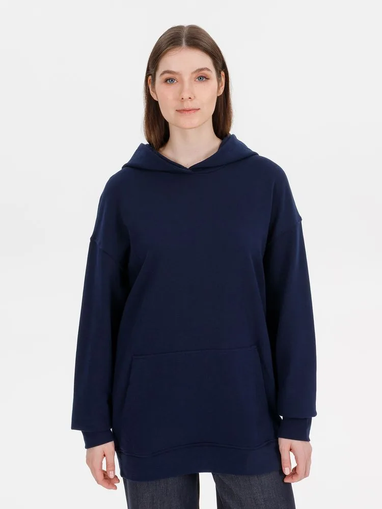 Худи оверсайз унисекс Outshine, темно-синее, размер XL/2XL фото 11
