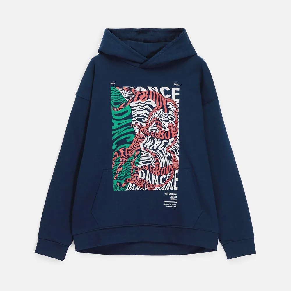 Худи оверсайз унисекс Outshine, темно-синее, размер XL/2XL фото 16